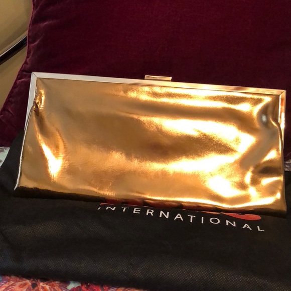 HOBO Handbags - HOBO Vintage Gold Evening Clutch